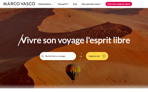 Page d'accueil du site de Marco Vasco