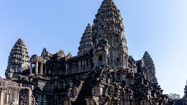 Les tours du temple d'Angkor Vat, au Cambodge
